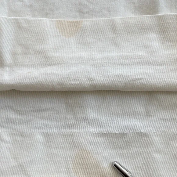 Vintage US NAVY Military Sailor White Long Sleeve Uniform Shirt Stencil Print - Picture 9 of 14